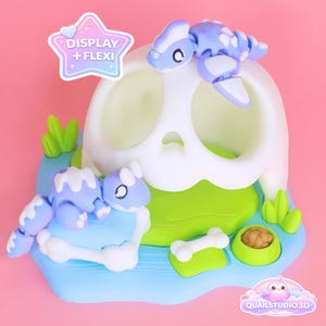 Dinosaur House Diorama 3D Print Model: Flexi Dino Home (Digital Download)