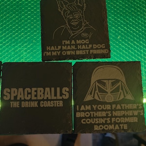 Spaceballs Slate Coasters