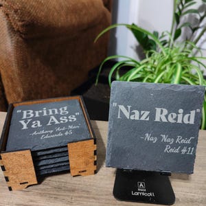 Naz Reid #11- Minnesota Timberwolves Slate Drink Coaster