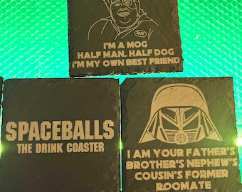 Spaceballs Slate Coasters