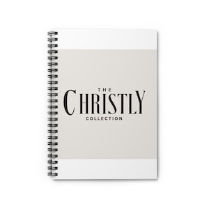 Cahier à spirales élégant - Lignes droites classiques, Indispensable pour tenir un journal, Fournitures pour étudiants, Cadeau pour écrivains et créatifs, The Christly Collection
