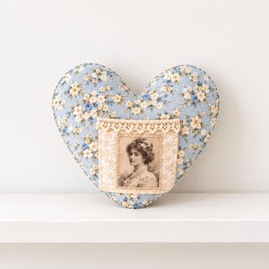 Shabby Chic Stuffed Heart Easy Sew Bowl Filler PDF Pattern