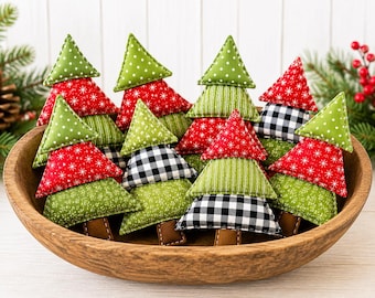 Moderner Weihnachtsbaum / Schalenfüller / Ornament / Einfach zu nähen / Nähprojekt für die Heimdekoration / Digitaler Download