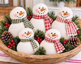 Schneemann-Winter-Nähvorlage – Einfaches Schnittmuster für Anfänger/Digitaler Download/Dekoration