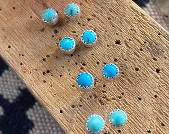 Small Turquoise Stud Earrings