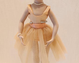 Ballerina Porcelain Doll - Handmade and Vintage - 1990 by DJM