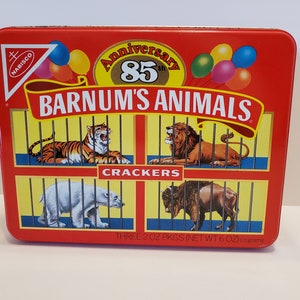 Vintage Barnum&#39;s Animal Crackers Tin: 85th Anniversary Edition