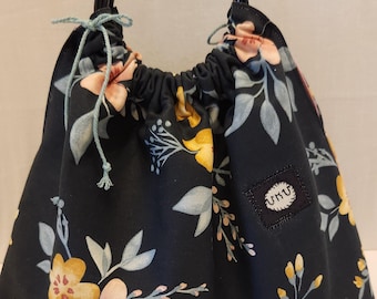 The Blooming Bag with Round Ring Handles - BOHO Vibe Vintage Style - Brand New Handmade