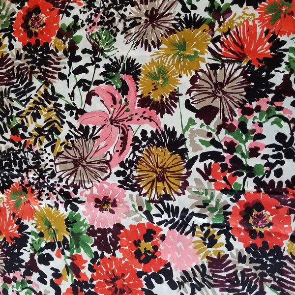 Joann Floral Fabric Etsy