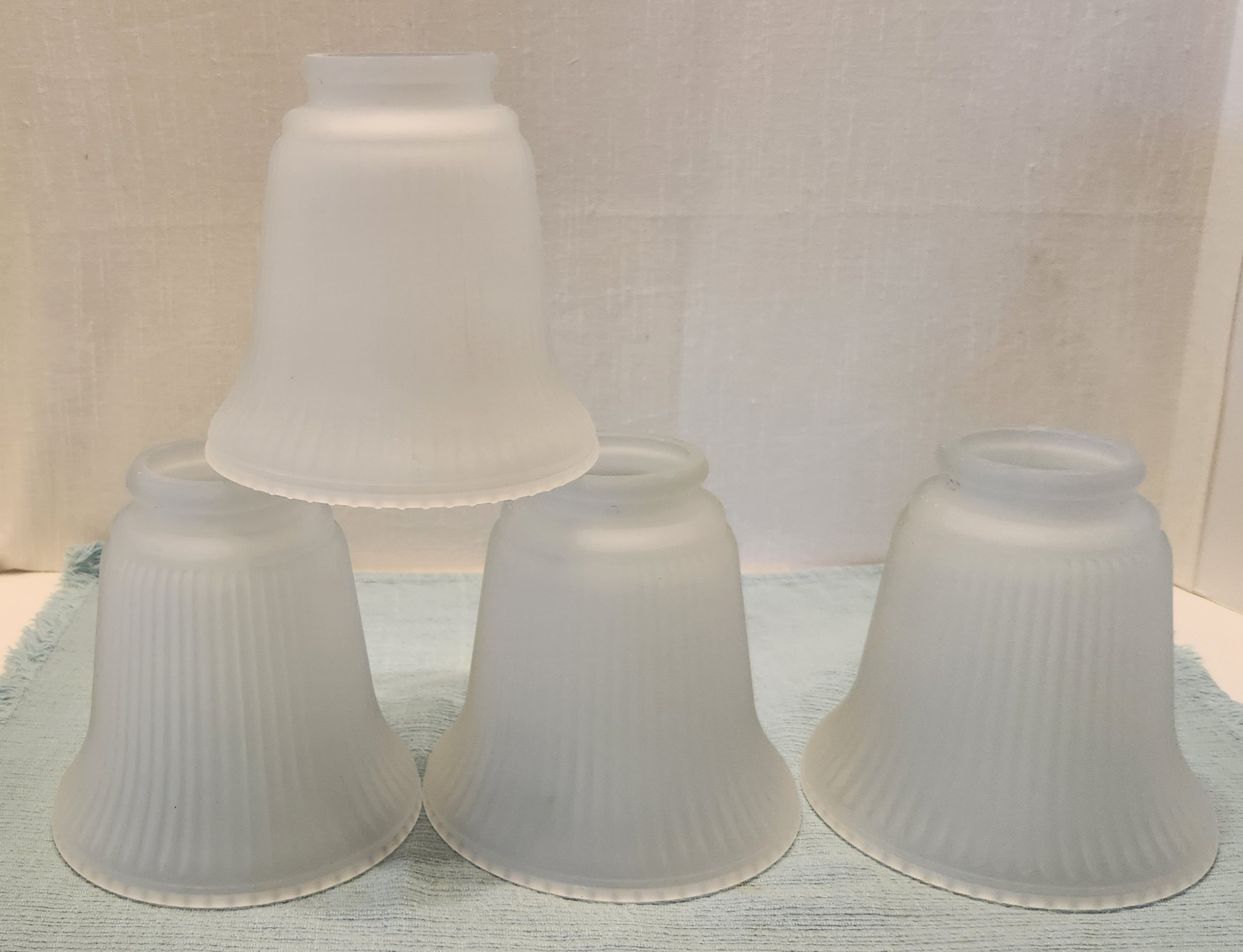 Vintage Frosted Clear Glass Shade Grape Design Fluted Tulip Ruffled St –  PennAntique, image size:2412x1848