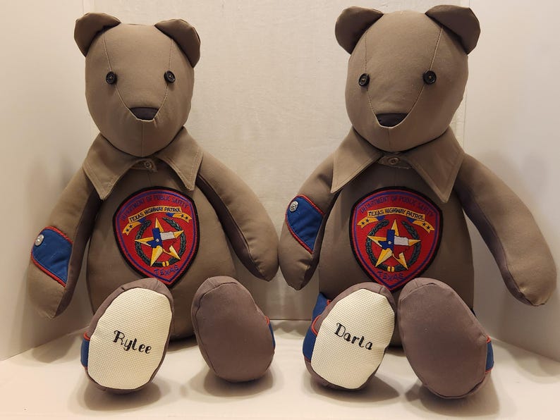 Custom Military Uniform Memory Bear: Handmade Keepsake image 13