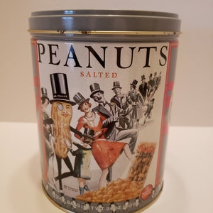 Planters Peanuts Brand Vintage Tin - Near Mint Condition