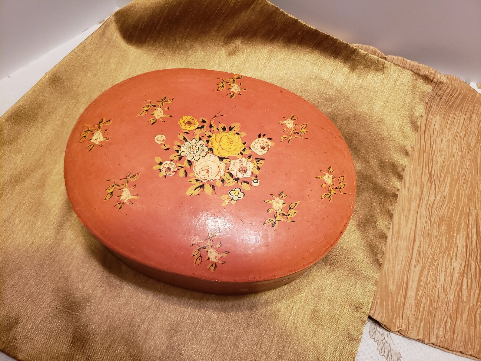 Paper Mache Handmade Decoupage Box Vintage Papier Mache Etsy