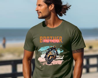 Motorcycle Men's T-Shirt-Riders T-shirt-Gift for Dad-Gift for Friend-Brother Gift-Outdoor T-shirt-Casual Wear-Sport Gifts-Motorcycle Lovers
