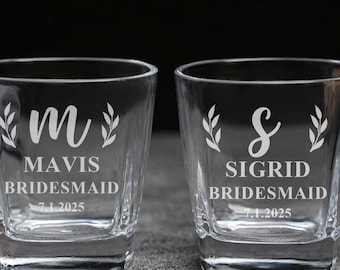 Bridesmaid Custom Shot Glasses - Bridesmaid Gifts, Bride Gifts, Maid Of Honor Gift, Bridesmaids Proposal, Bridesmaid Wedding Gifts