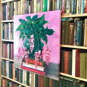 ELEVATION Medinilla Magnifica Plant on Stack of Books image 6