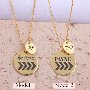 Liam Payne Arrow Tattoo Sterling Silver Necklace - One Direction Fan Gift