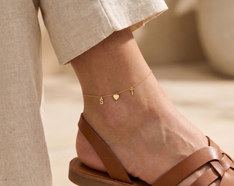 Personalized Anklets for Women Jewelry, Anklet Bracelet, Gold Anklet, Simple Chain Anklet, Gold Chain Anklet, Jewelry Set, Summer Jewelry