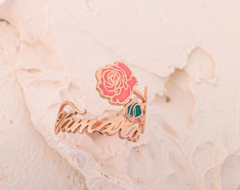 Personalized Stethoscope November Birthflower Name Tag, Stethoscope Charms with ID Accessories, Gift for Nurse, Doctor, Medical Assistant RN