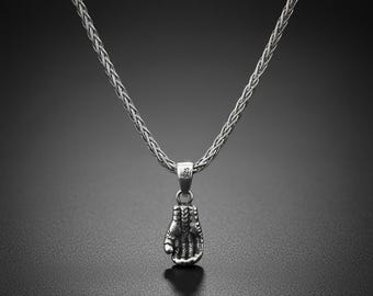 PENDENTIF FEMME HOMME ADO ACIER ORIGINAL CADEAU MENOTTE ET 1 CHAINE BOULE PL460