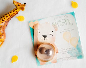 Children's and babies' birthday invitation card