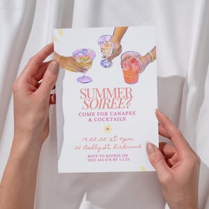Sommer Soiree Einladung Vorlage