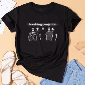 Breaking Benjamin Bootleg-tröja, Breaking Benjamin-turnétröja, Breaking Benjamin-fantröjor, rockbandsmerchandise, Breaking Benjamin unisextröja