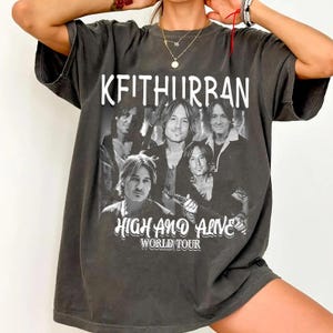 Keith Urban High And Alive Tour Shirt, Keith Urban Concert Tee, Country Music Graphic Top, Keith Urban Merch, Tour Concert Shirt