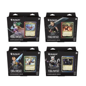 El juego de cartas incluye los 4 mazos The Gathering - Paquete de mazos de Final Fantasy Commander
