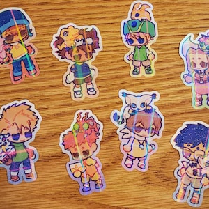 digimon adventure holographic stickers