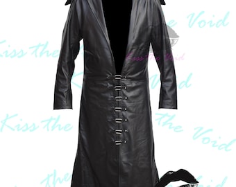 Gabardina de cuero de Cazavampiros: estilo gótico de Blade Overlord