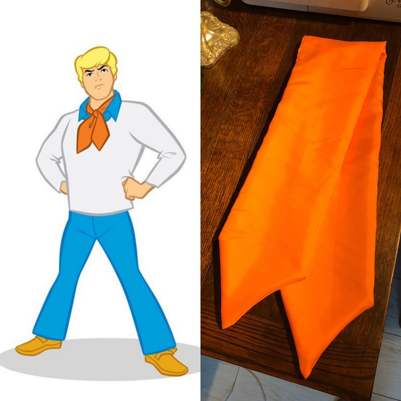 Écharpe orange de Fred Scooby Doo Etsy