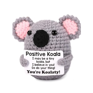 Décoration au crochet faite main avec message inspirant - Cadeau de guérison pour le bien-être mental, des amis, des collègues ou des enseignants