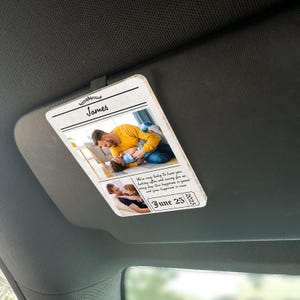97%の肯定的なフィードバックお父さんへのギフト/運転中の背中/カスタムカーチャーム/父の日のギフト/車のバイザーの装飾