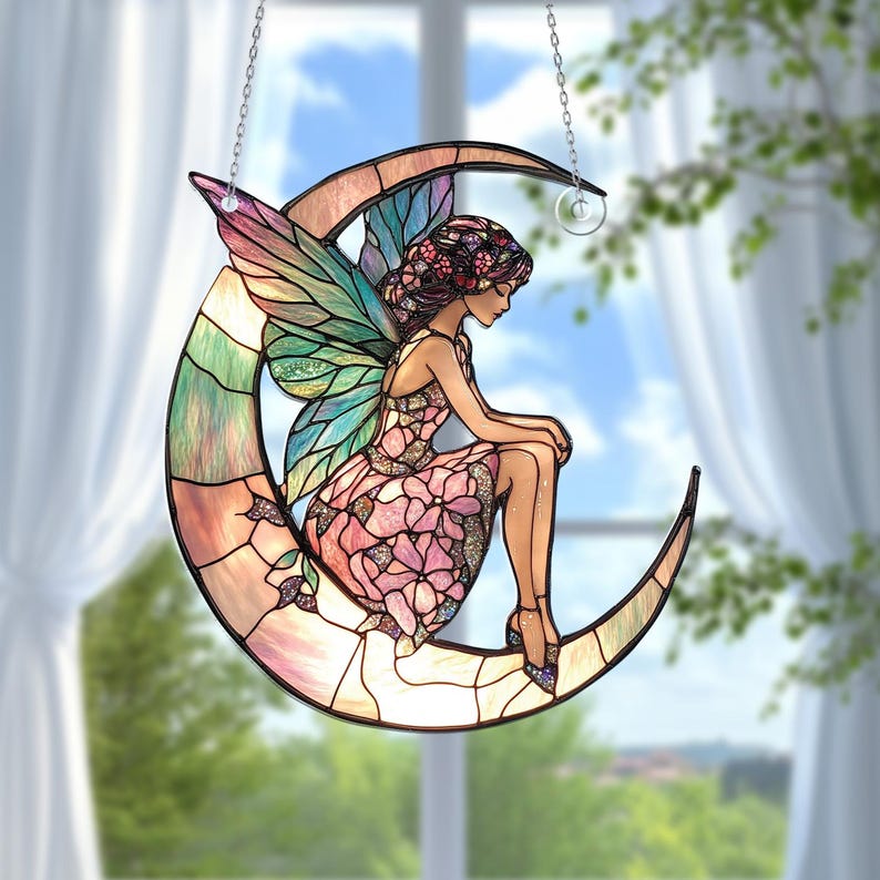 Moon Fairy Window Hanging