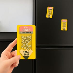 Imán de manzana personalizado para profesor con nombres de alumnos, regalo personalizado para el regreso a clases, letrero con nombre de primer grado, decoración 2024-2025