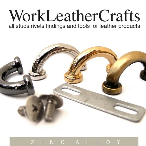 4pcs 10mm Zinc SCREW BACK Dring FOB Purse Hardware Finding Etsy