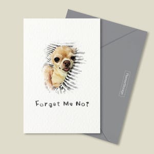 Biglietto stampabile "Mi manchi" per il cane che abbraccia, biglietto di auguri, biglietto d'amore, biglietto "Pensa a te" per lei, lui, famiglia / PDF digitale scaricabile immediatamente
