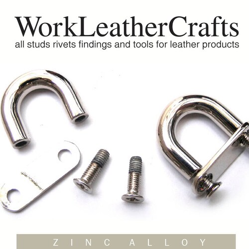 4pcs 10mm Zinc SCREW BACK Dring FOB Purse Hardware Finding Etsy