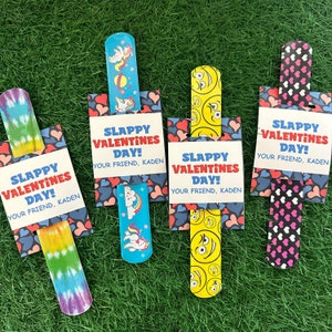 Valentines Slap Bracelet Valentines. Have a Slappy Valentines Day! Kids Valentines Party Favors - Valentines for Kids - Non Candy Valentine