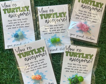 You are Turtlely Awesome valentines cards with a mini turtle. The pocket turtle brings you confidence knowing you are loved. Tiny Turtle