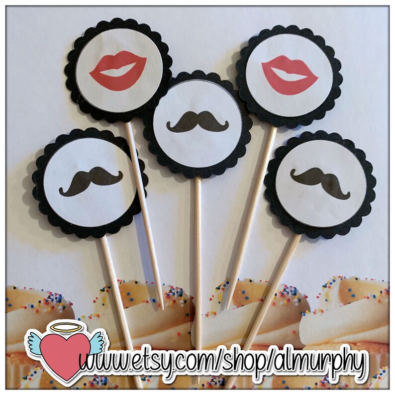 Lip Mustache Bash Decor Mustache Vinyl Stickers Boy Gender Reveal Decor Wedding Decorations Baby Shower Decor 3 Inch Wide Little Man Birthday Party Home Decor Home Kitchen Ekoios Vn