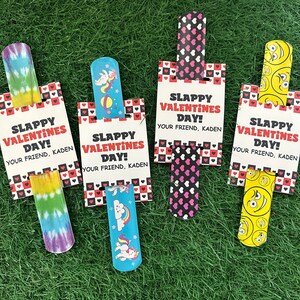 Valentines Slap Bracelet Valentines. Have a Slappy Valentines Day! Kids Valentines Party Favors - Valentines for Kids - Non Candy Valentine