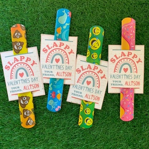 Valentines Slap Bracelet Valentines. Have a Slappy Valentines Day! Kids Valentines Party Favors - Valentines for Kids - Non Candy Valentine