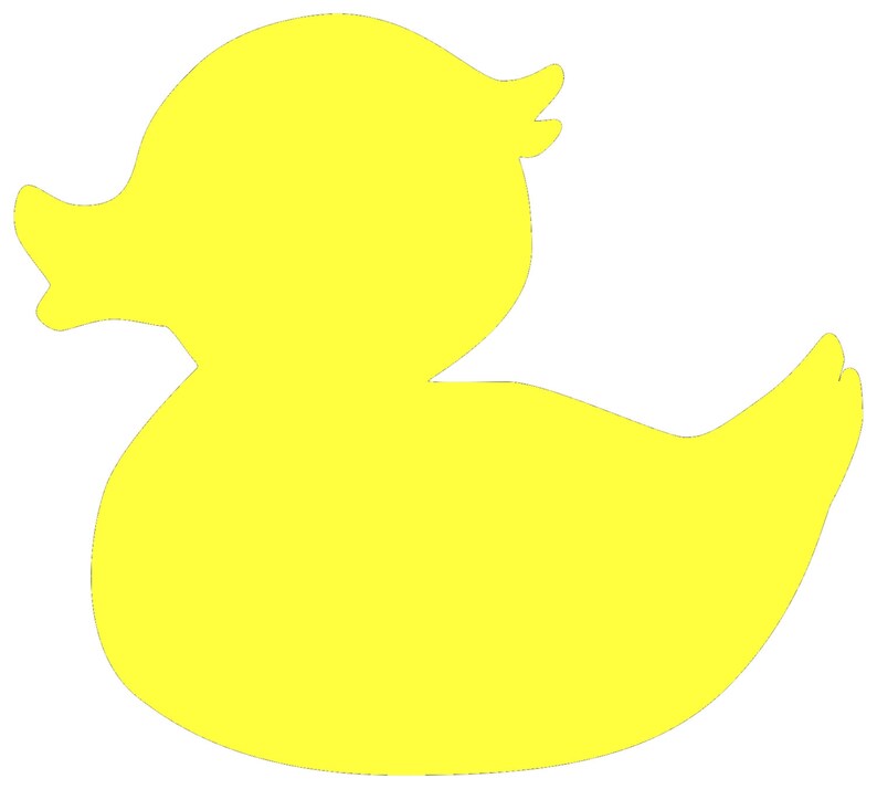 Yellow Duck Decal Set of Vinyl Decals Rubber Ducky Etsy