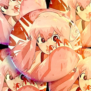 Super Sonico X Gloomy Bear inspired button/pin