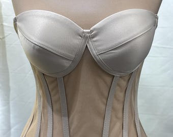 Transparent Bustier Corset Top
