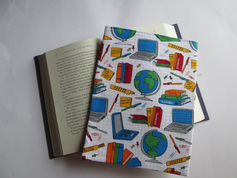 Notebooks and Pens Not Included Book Lover Gift Book Cover for Hardcover and Paperback Butterflies Book Sleeve