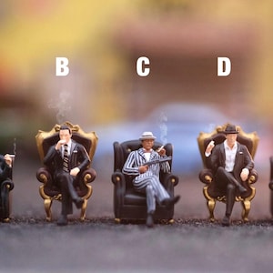 Miniatur Figure Mafia Bos Scale 1/64 or 1/87 for diorama or diecast