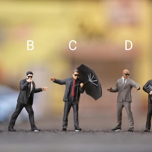 Miniatur Scale Bodyguard 1/64 or 1/87 for diorama or diecast